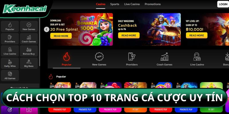 Cách chọn top 10 trang cá cược uy tín